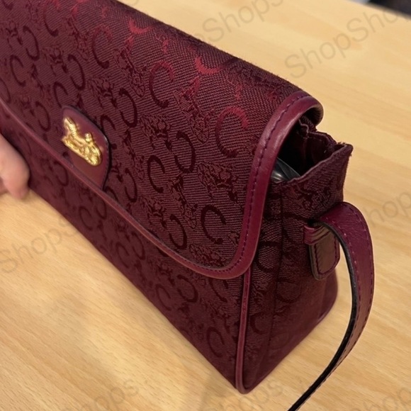 Gorgeous Burgundy Red Celine Crossbody - Picture 3 of 16